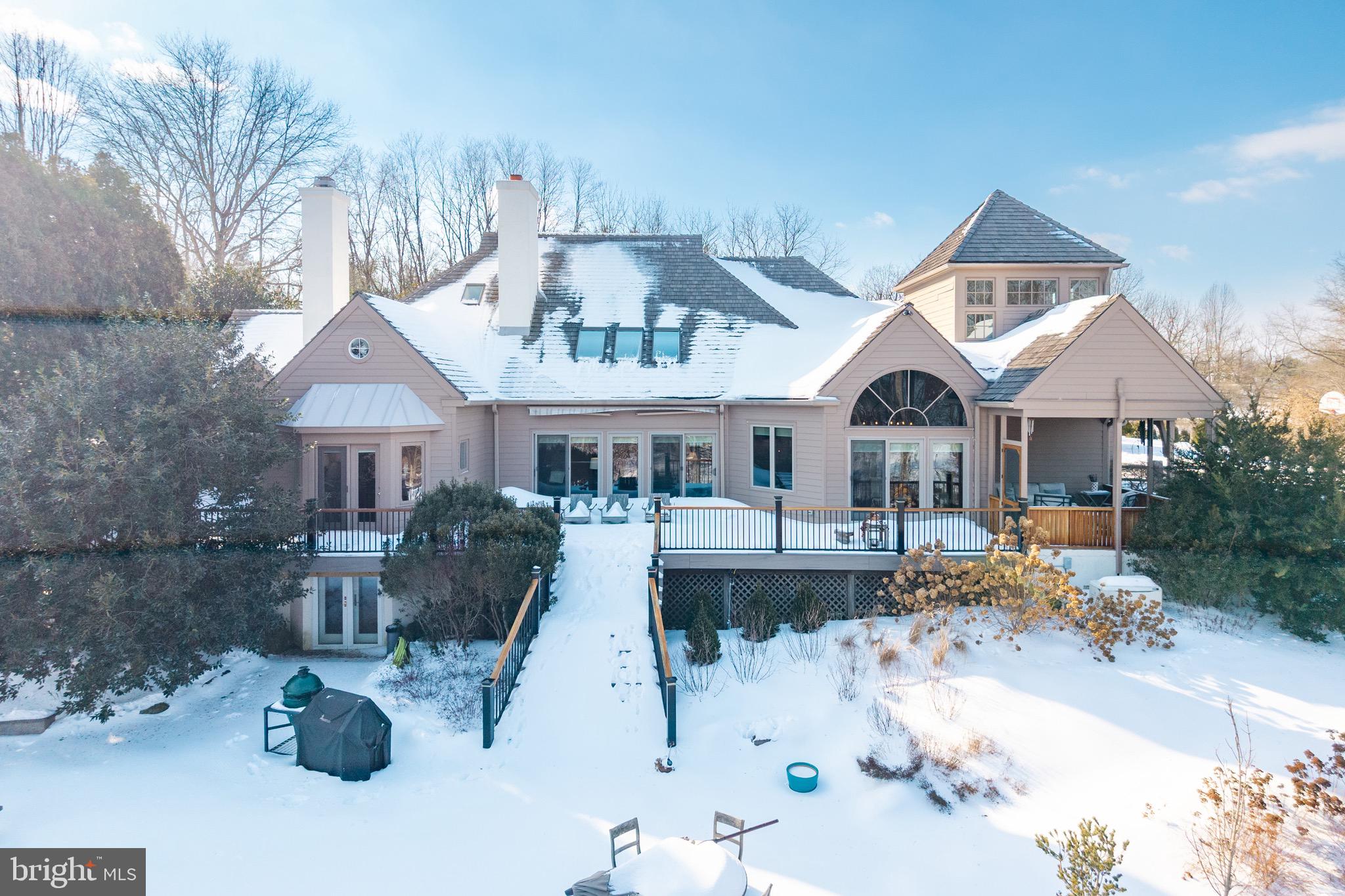 2220 Bodine Road Malvern, PA 19355 - Photo 74 of 86 a front view of house with yard outdoor seating and barbeque oven