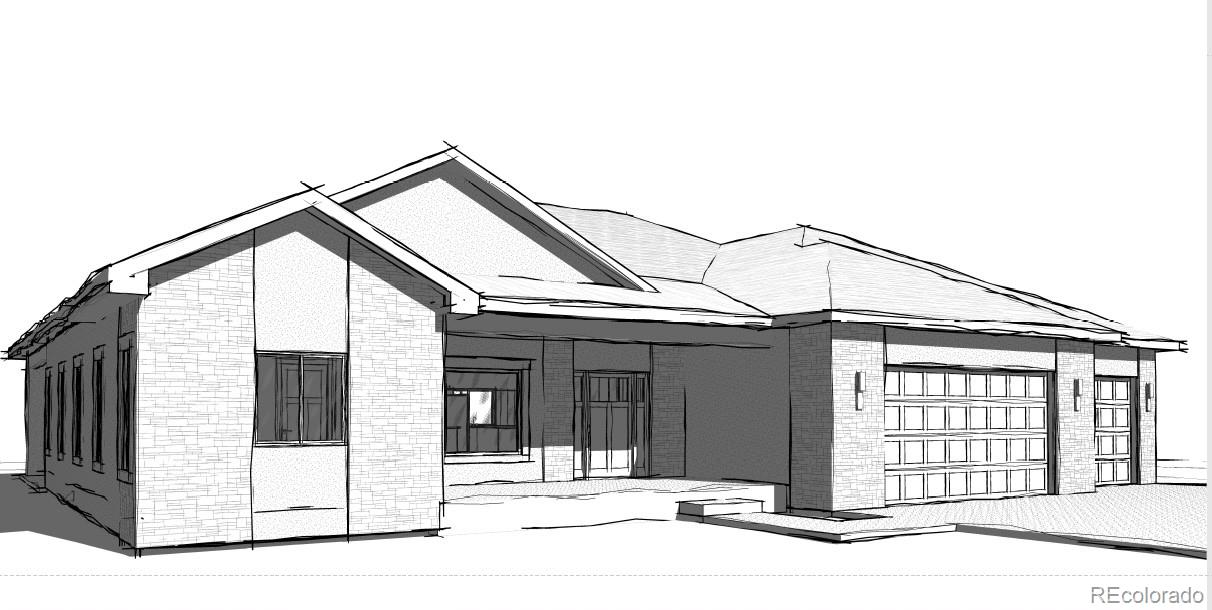 a view of a house with a small space