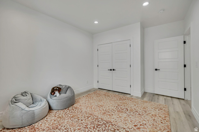 1720 Hillcrest Circle Mapleton, UT 84664 - Photo 75 of 116 Misc room featuring recessed lighting and light wood-style flooring