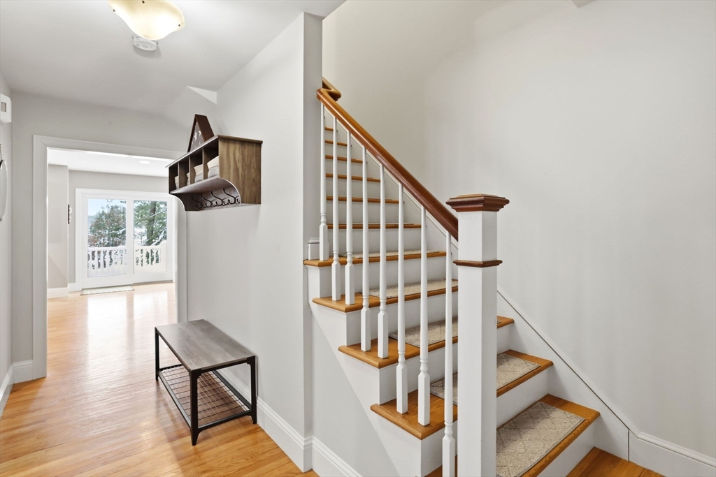18 Red Pine Lane Wareham, MA 02571 - Photo 14 of 37 a view of entryway and hall with wooden floor