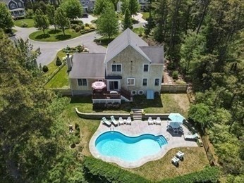 18 Red Pine Lane Wareham, MA 02571 - Photo 24 of 37 an aerial view of a house with swimming pool and outdoor seating