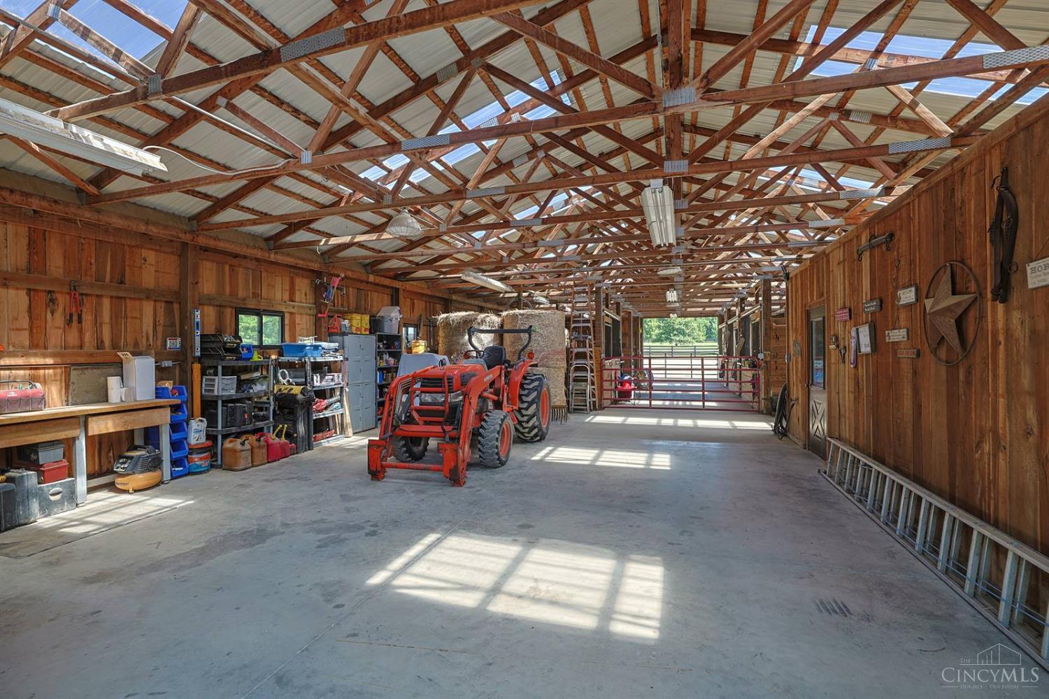 723 Nunner Road Maineville, OH 45039 - Photo 78 of 98 12 new skylights offer additional light throughout barn. Barn features heated office