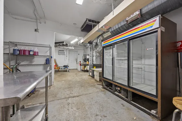 a view of storage and utility room