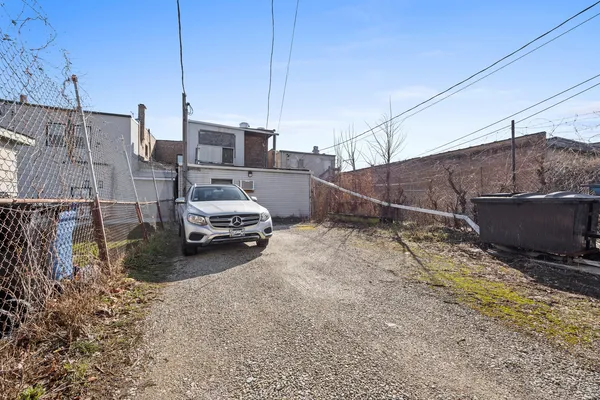 a car parked on the side of road