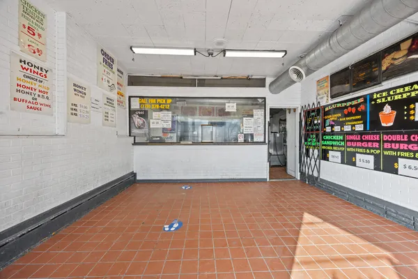 a view of a room with window