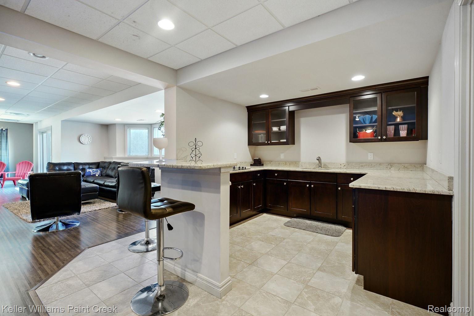 2926 Croftshire Court Rochester, MI 48306 - Photo 58 of 72 Kitchenette makes this space perfect for an In-law Suite or Teen Apartment