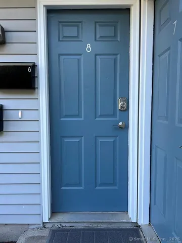 a view of front door