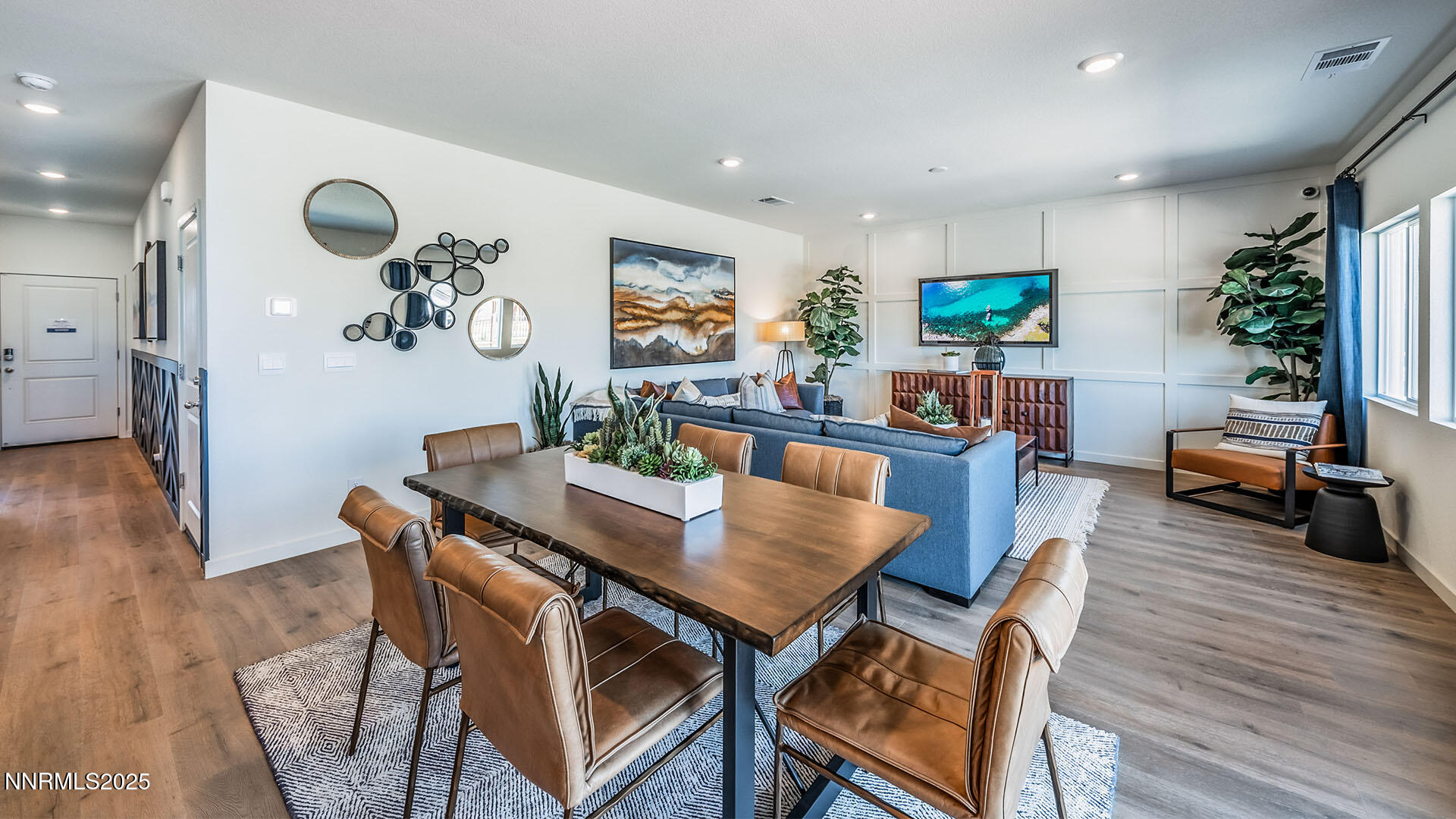 616 Union Road, Unit LOT #66 Dayton, NV 89403 - Photo 8 of 25 a view of a dining room with furniture and wooden floor