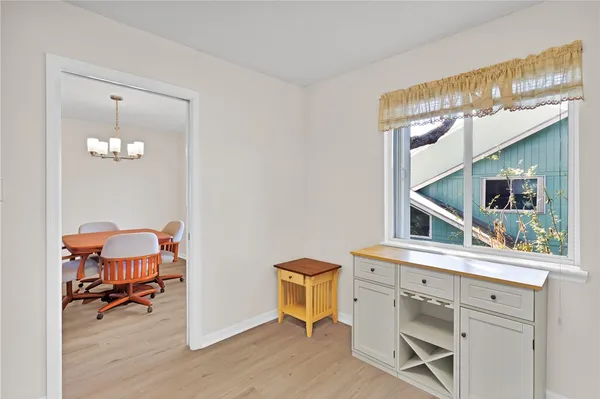 a view of cabinets and chair