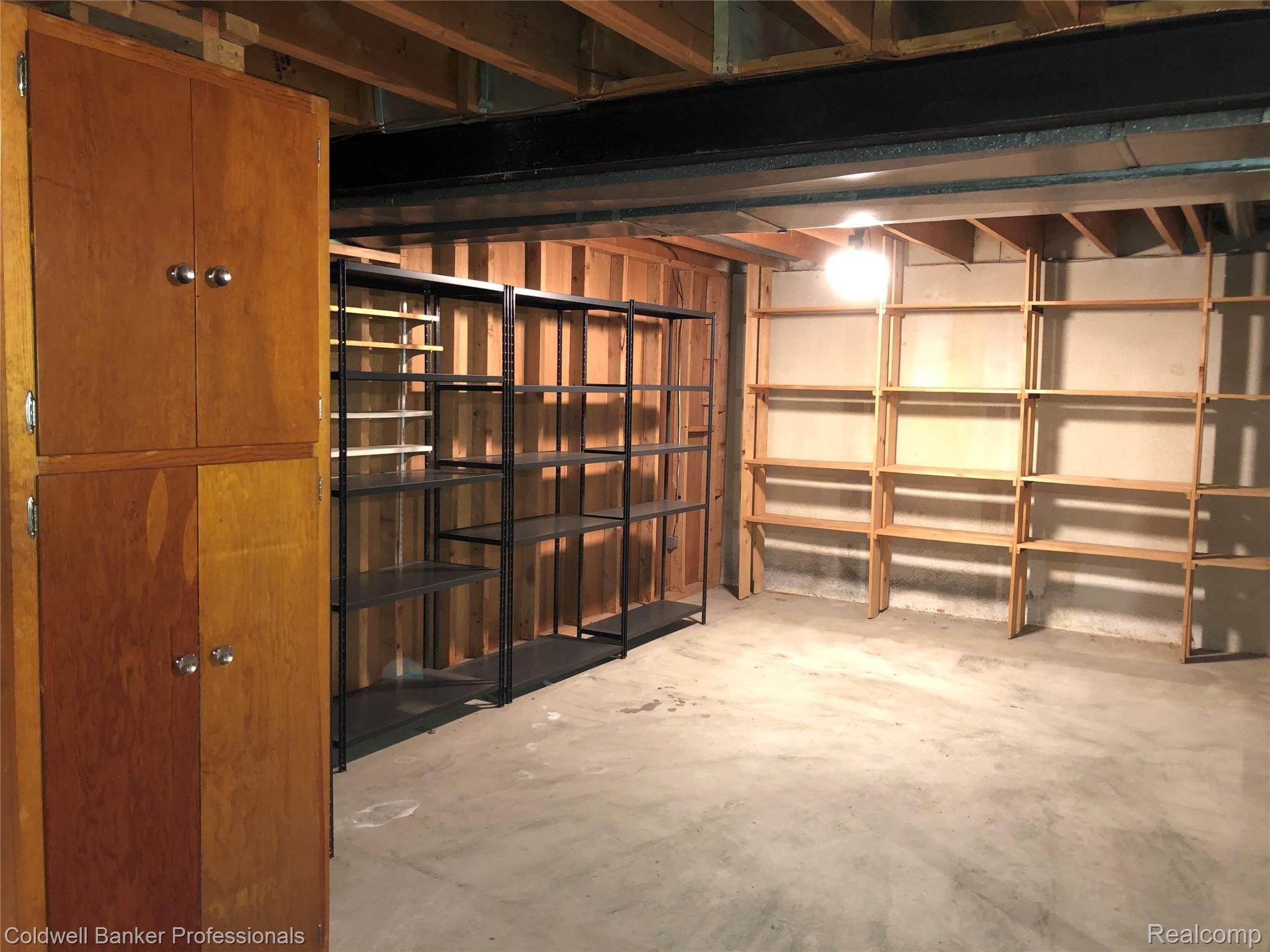 29934 Rambling Road Southfield, MI 48076 - Photo 11 of 11 Full basement with LOADS of storage and shelving stays!!