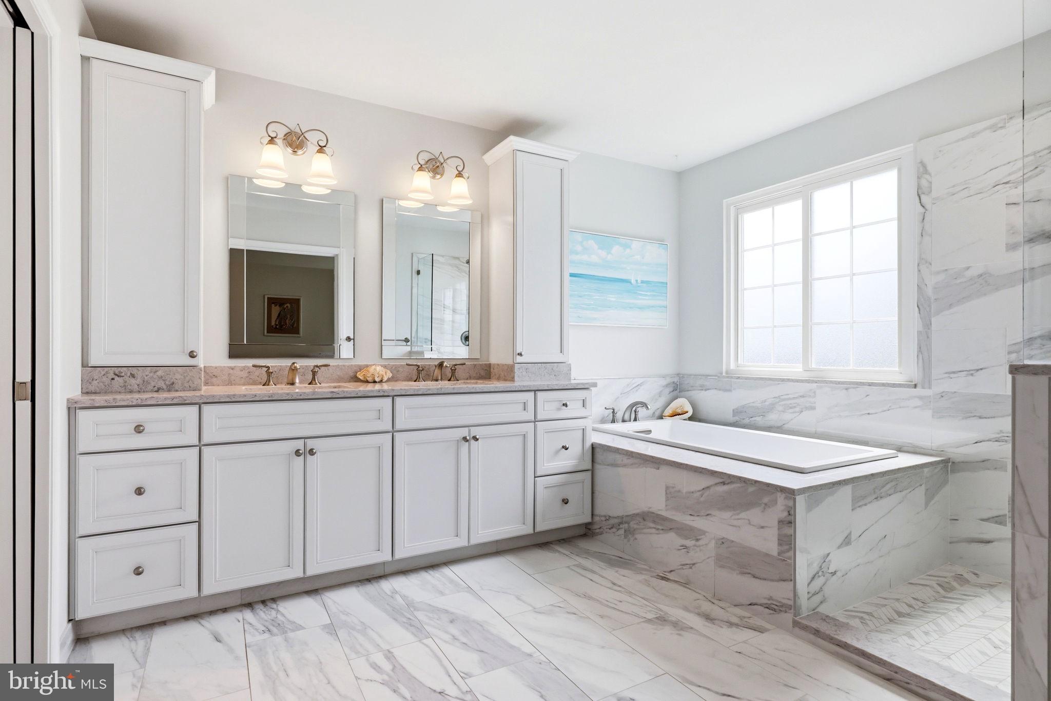 813 Duncan Place Southeast Leesburg, VA 20175 - Photo 41 of 90 Primary Spa Bathroom with Heated Floors