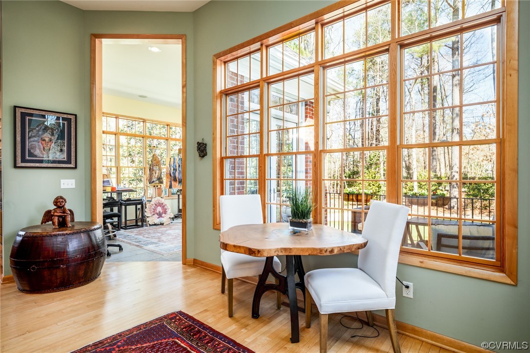 124 West Lancashire Williamsburg, VA 23188 - Photo 20 of 44 a view of a dining room with furniture window and outside view
