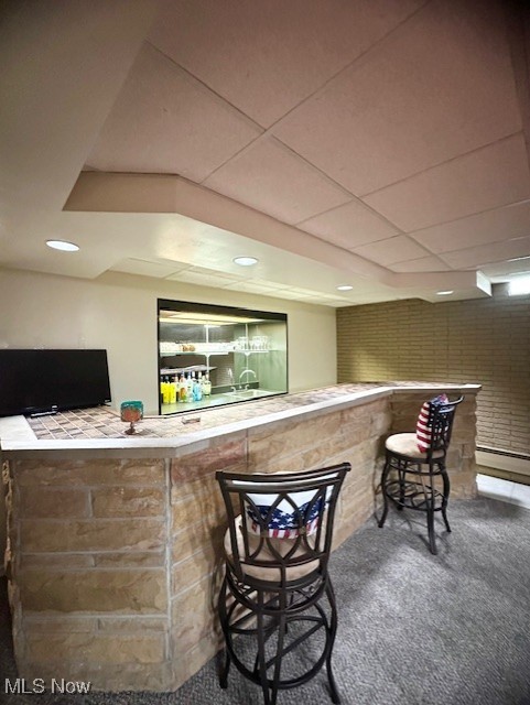 41810 Parsons Road Lagrange, OH 44050 - Photo 15 of 19 Bar featuring carpet floors