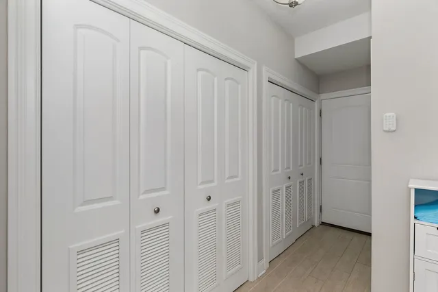 a view of a closet area