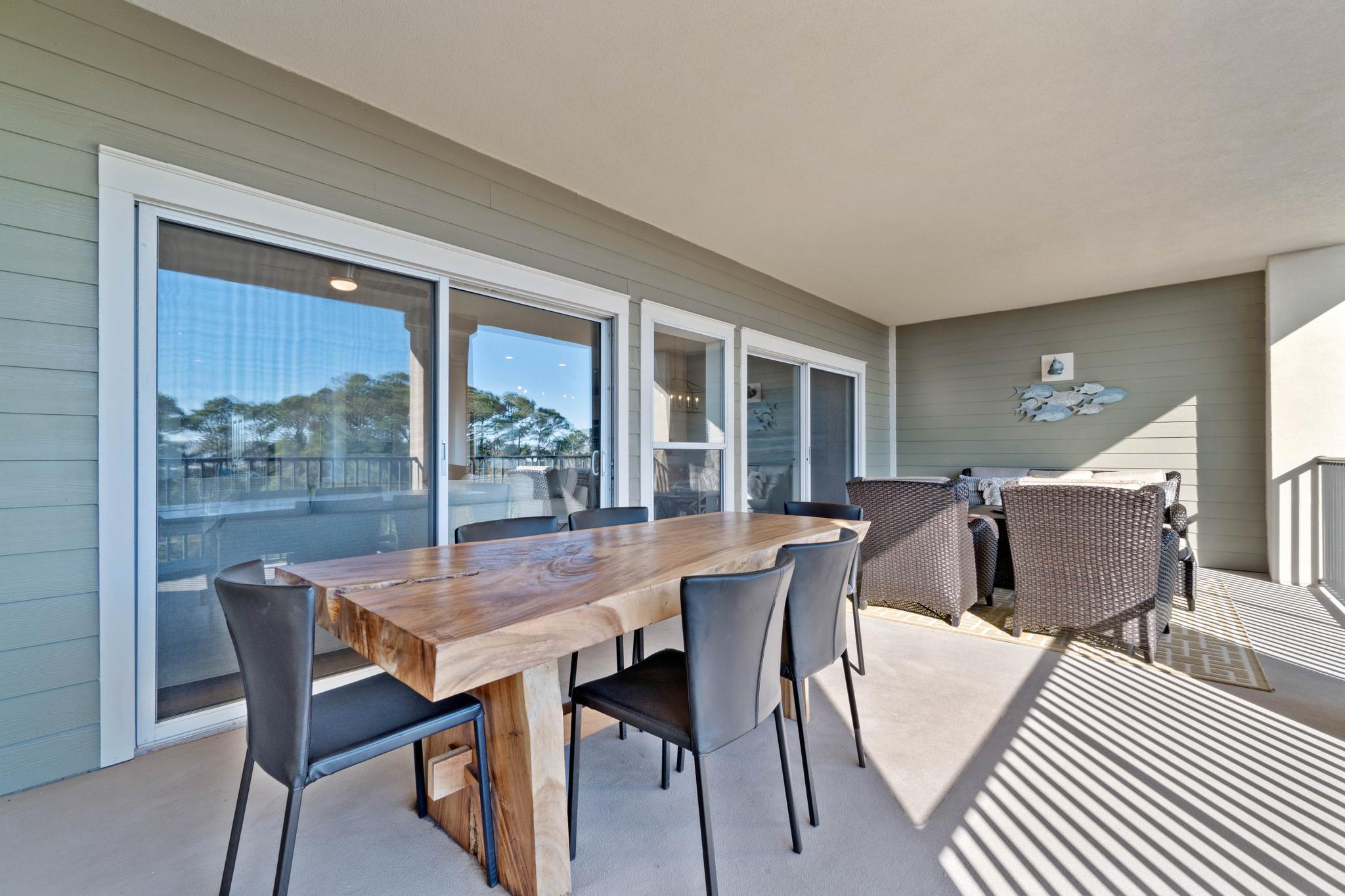 1732 West County Highway 30A, Unit 402 Santa Rosa Beach, FL 32459 - Photo 7 of 36 Expansive Balcony