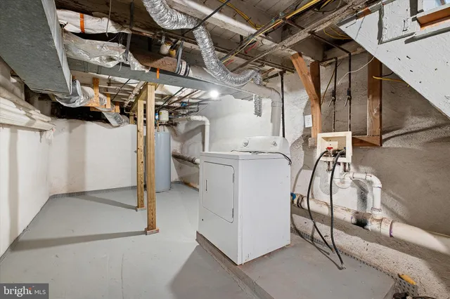 a view of a room with racks