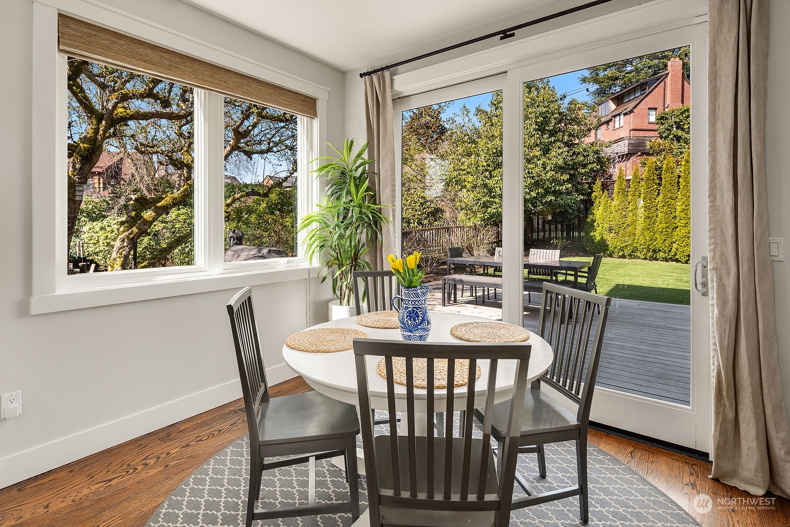 5108 Northeast 42nd Street Seattle, WA 98105 - Photo 9 of 40 a view of a dining room with furniture window and wooden floor