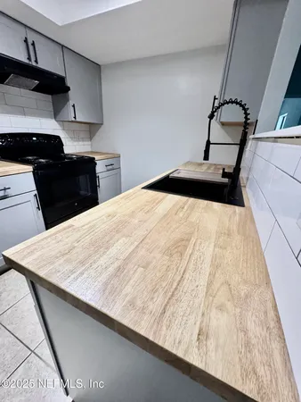 a close view of kitchen sink