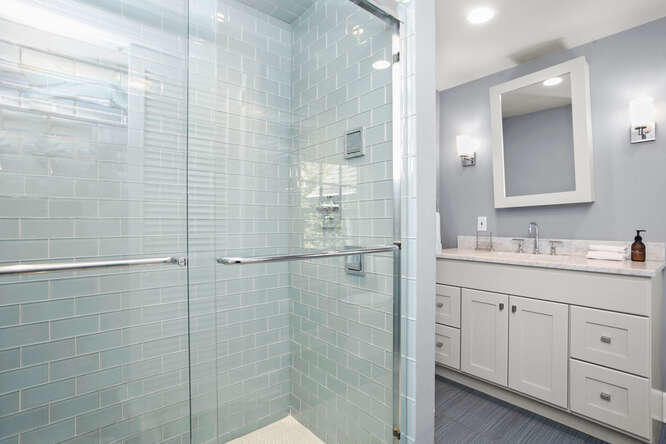 23 Parsonage Road Greenwich, CT 06830 - Photo 29 of 41 a bathroom with a shower and a sink