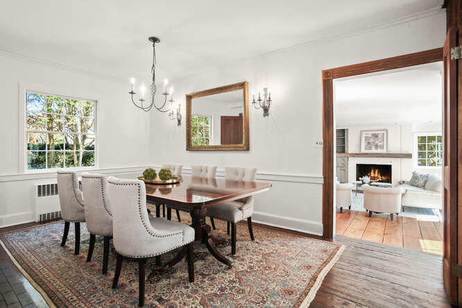 23 Parsonage Road Greenwich, CT 06830 - Photo 7 of 41 a view of a dining room with furniture window and wooden floor