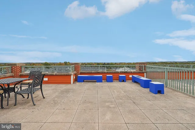 a view of a chairs and table on the terrace