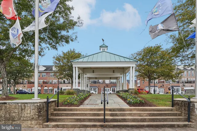 a view of a building with a street