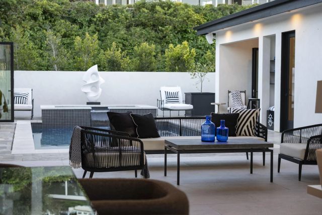 a view of city and ocean