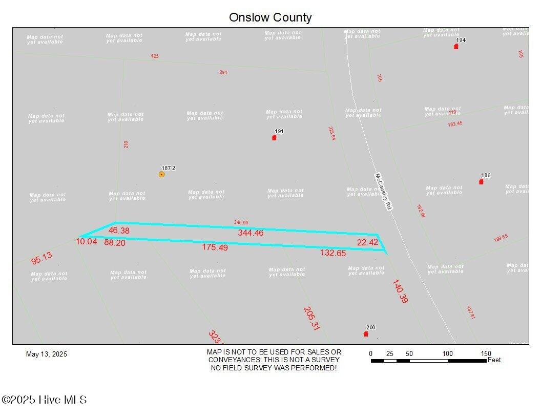 Tbd McCausley Road Hubert, NC 28539 - Photo 21 of 22 Road dimensions