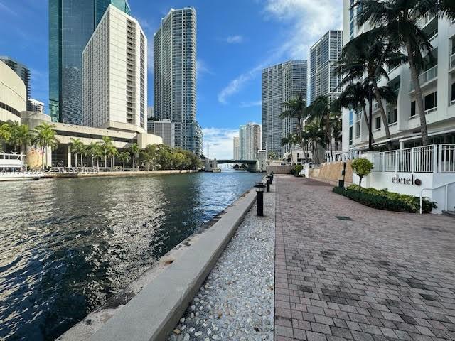 41 Southeast 5th Street, Unit 2112 Miami, FL 33131 - Photo 28 of 45 a city view with tall buildings and lake view