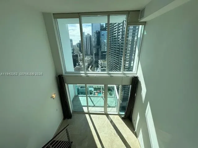 a view of a small window