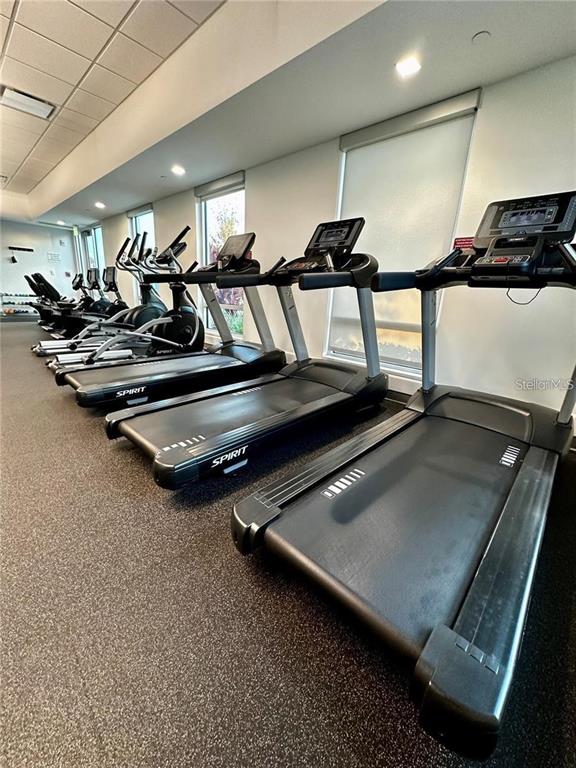 1100 South Belcher Road, Unit 406 Largo, FL 33771 - Photo 30 of 46 a view of a room with gym equipment