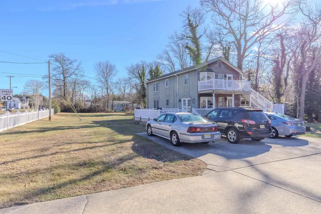 a car parked in front of a house