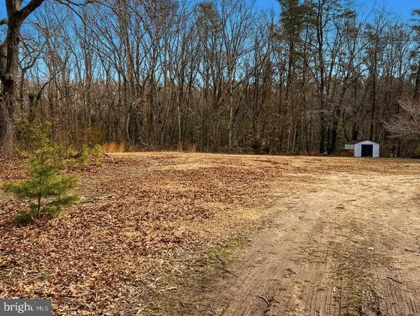 a view of empty room with trees