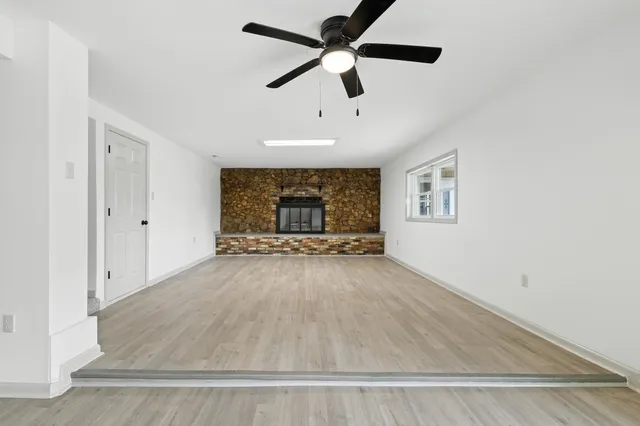 front view of a house with a door