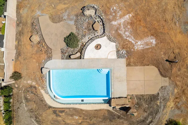 a view of city and mountain