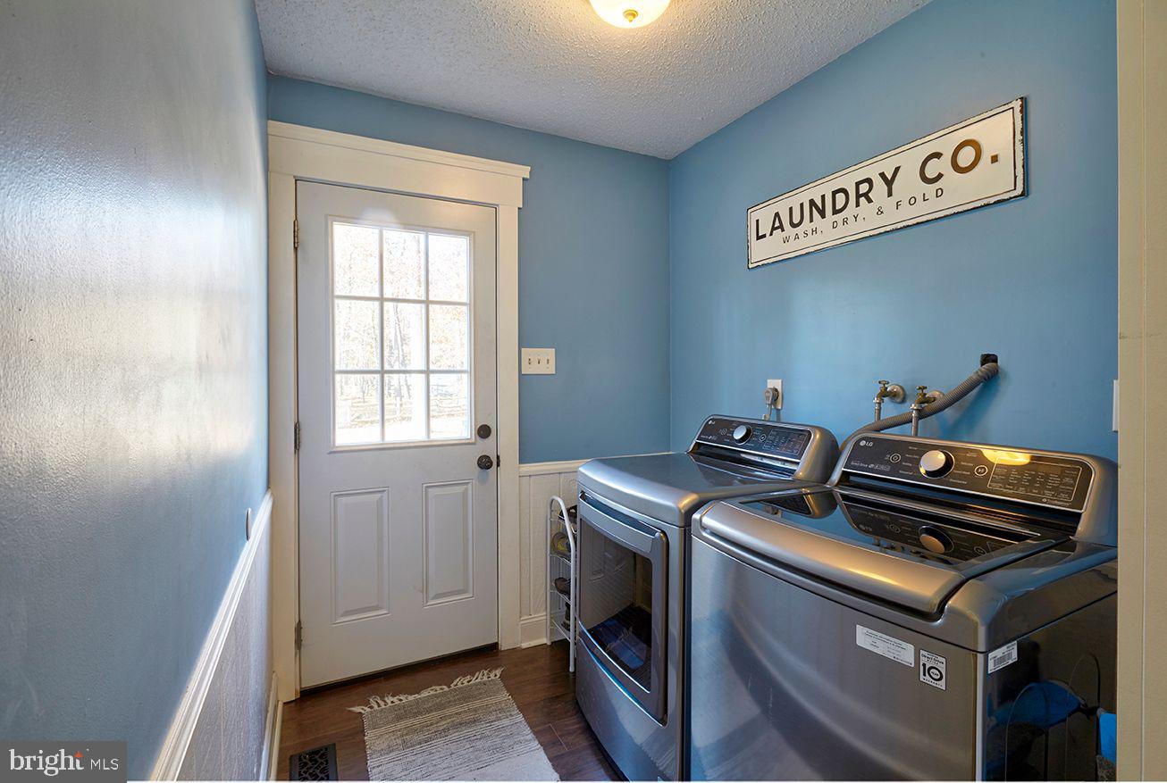 443 Pricketts Mill Road Tabernacle, NJ 08088 - Photo 12 of 37 a utility room with dryer and washer