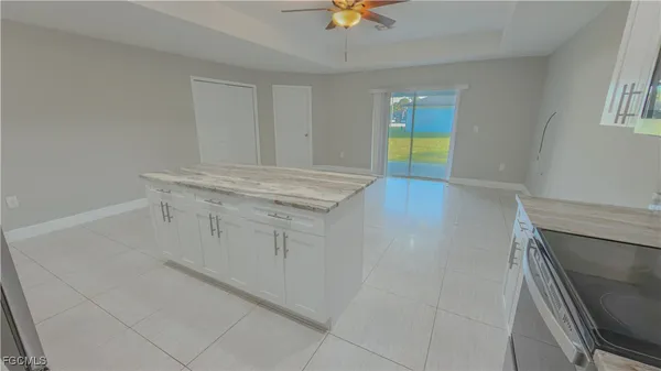 a hallway with washer and dryer