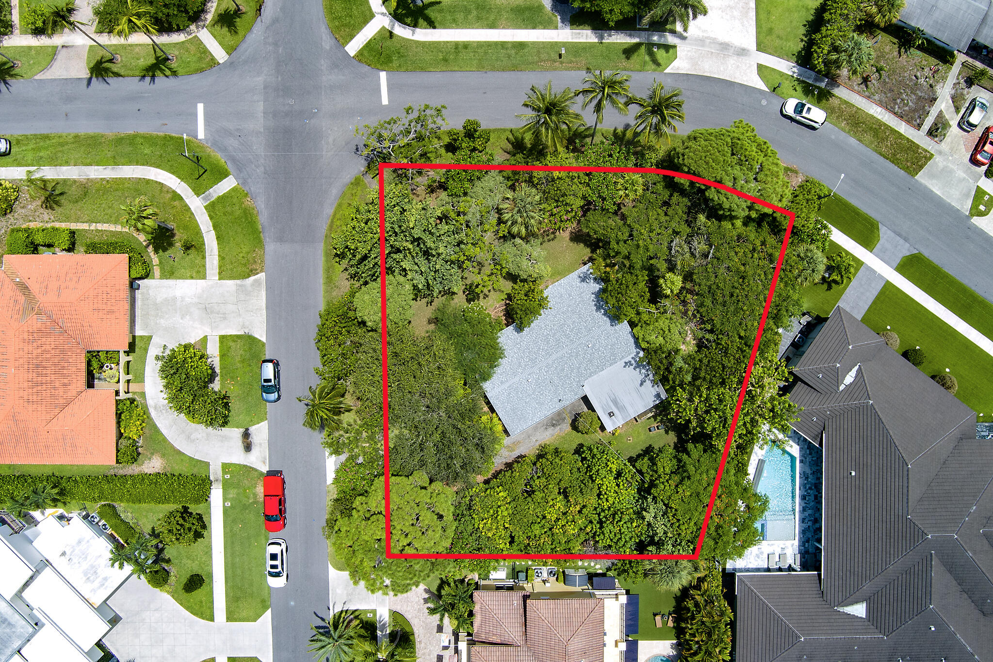 399 Northeast 8th Street Boca Raton, FL 33432 - Photo 3 of 30 Aerial View of .3576 +/- Acre Lot