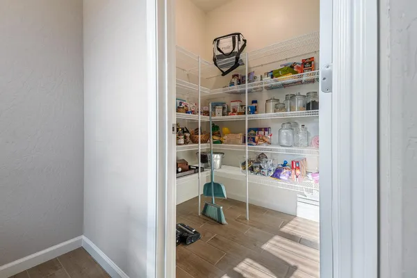 a room with storage and utility