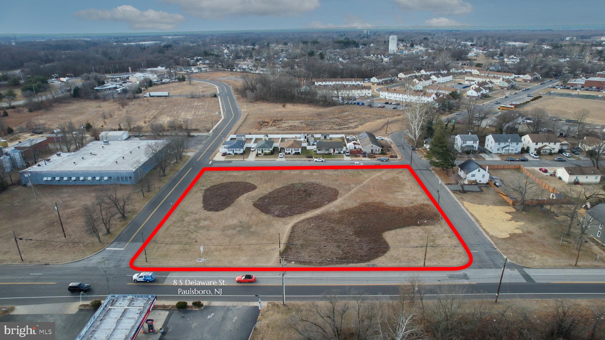 8 South Delaware Street Paulsboro, NJ 08066 - Photo 3 of 12 an aerial view of residential houses with outdoor space
