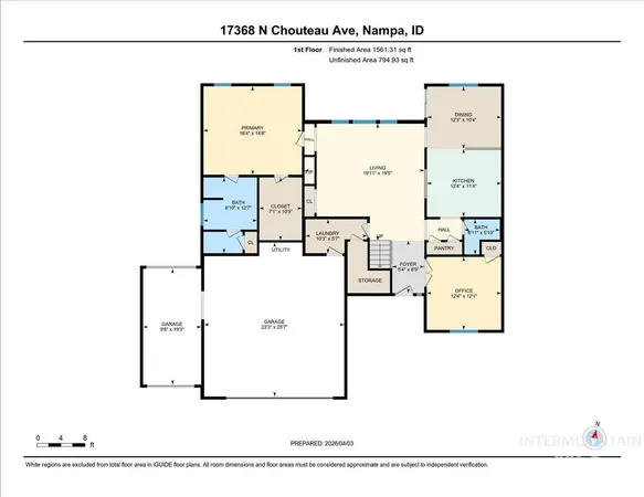 $515,000 | 17368 North Chouteau Avenue, Nampa, ID 83687