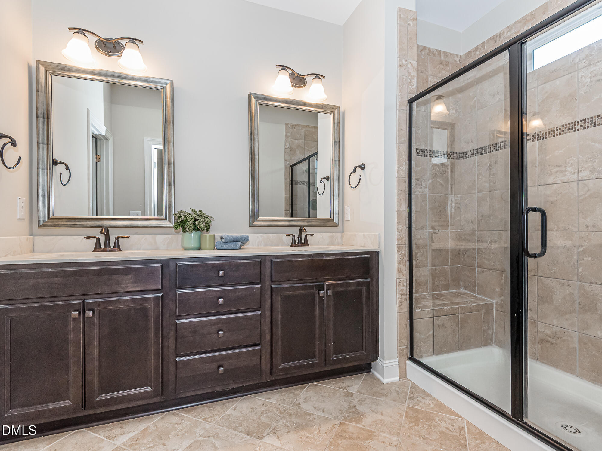 904 Dalton Ridge Place Apex, NC 27523 - Photo 14 of 36 a bathroom with a granite countertop sink mirror and double