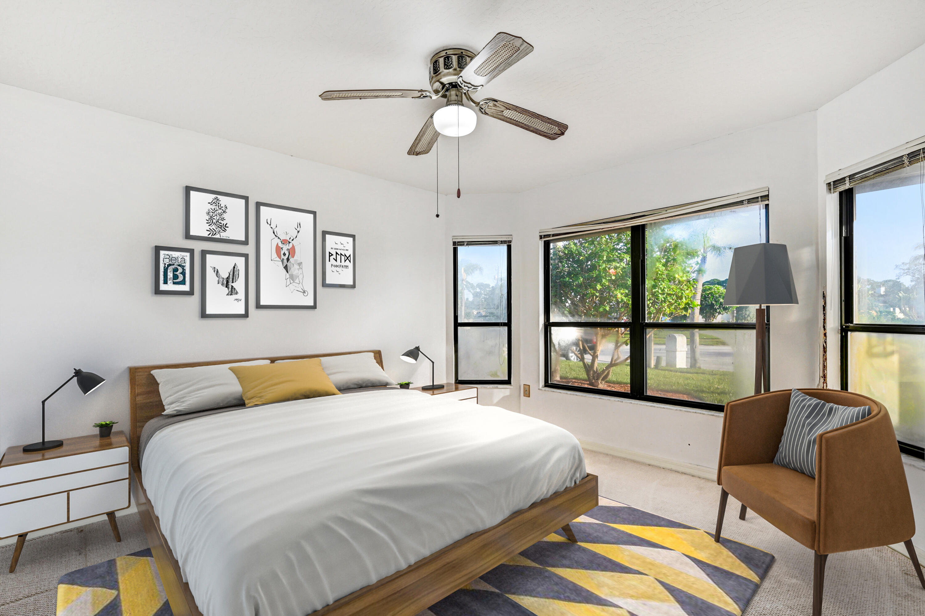3 Inwood Way Indian Harbour Beach, FL 32937 - Photo 14 of 35 a bedroom with a bed and a couch