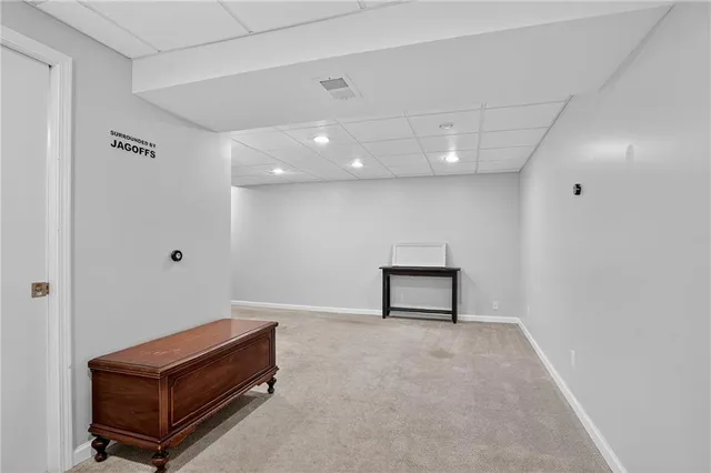 a room with furniture