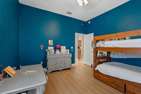 a workspace with furniture and window