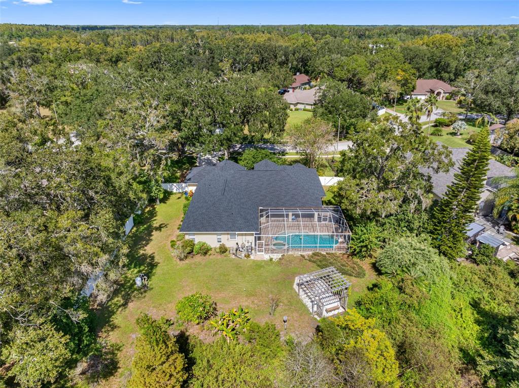 121 Myrtle Ridge Road Lutz, FL 33549 - Photo 35 of 42 a view of a house with a yard