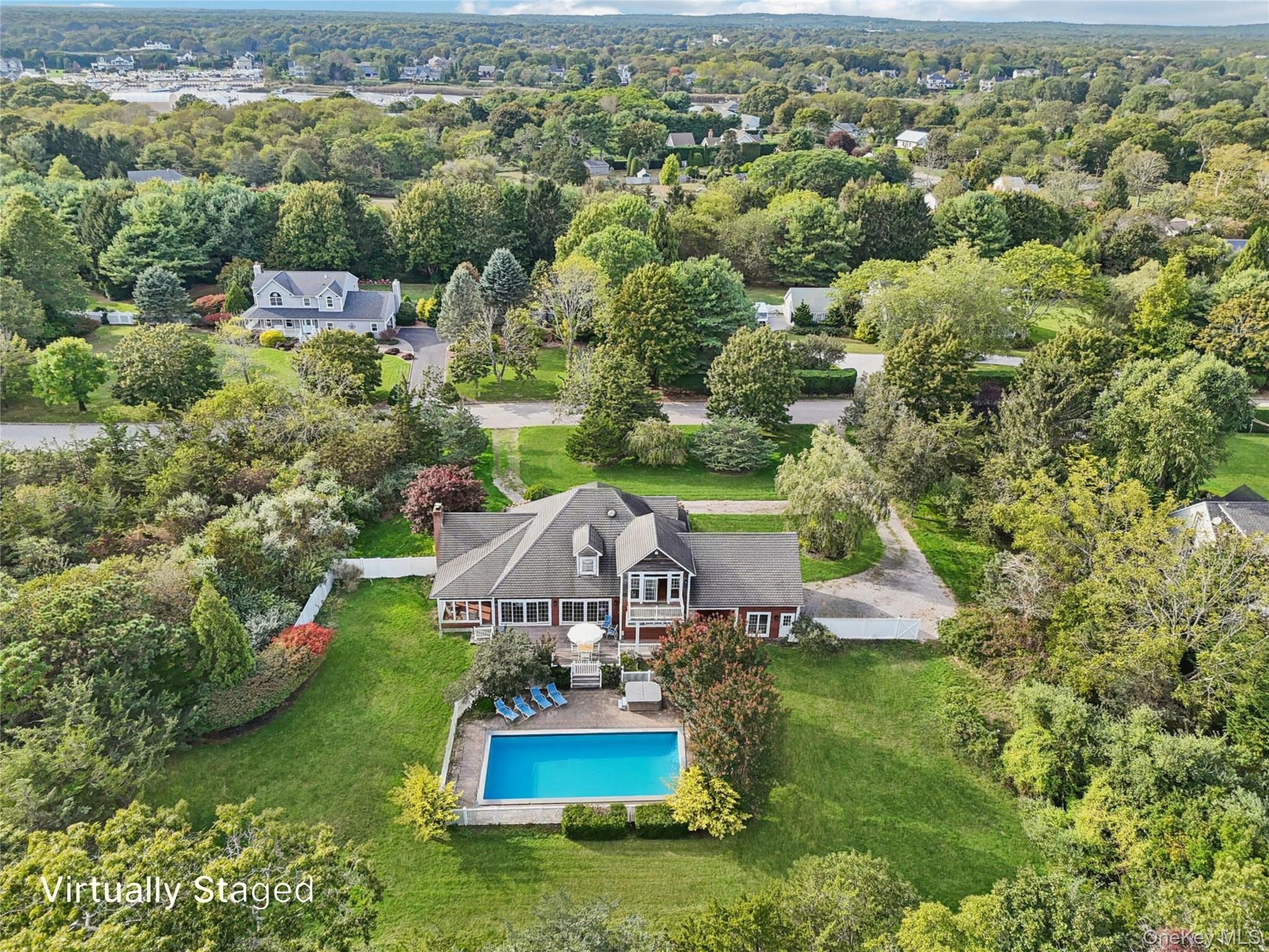 12 Laila Lane Remsenburg, NY 11960 - Photo 43 of 50 an aerial view of a house
