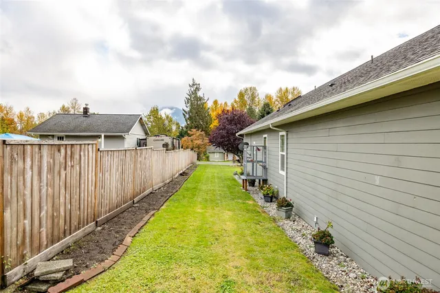 a view of swimming pool with a garden