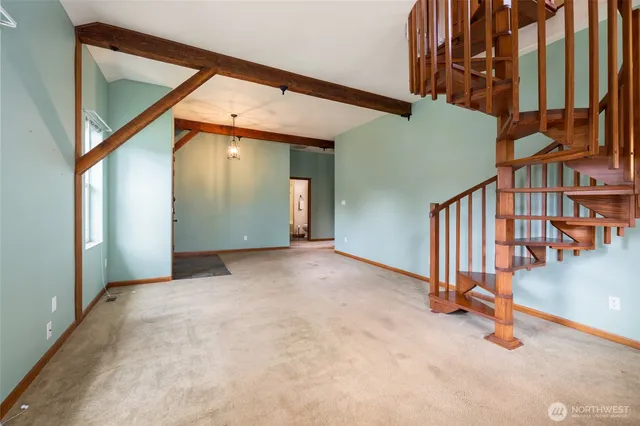 a view of an front door