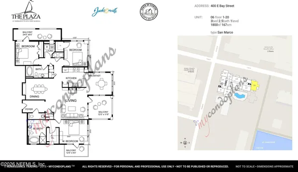 $567,000 | 400 East Bay Street, Unit 206, Jacksonville, FL 32202